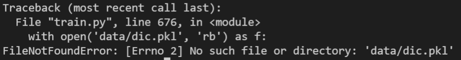 No file named 