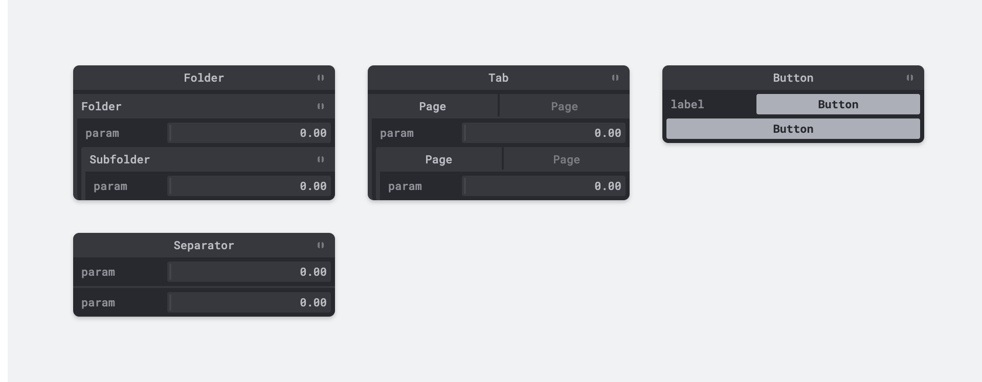 UI components