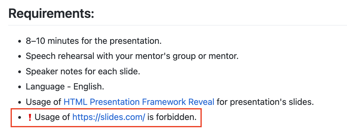 [2022q3-stage2] [Presentation]: update presentation suggestion · Issue ...