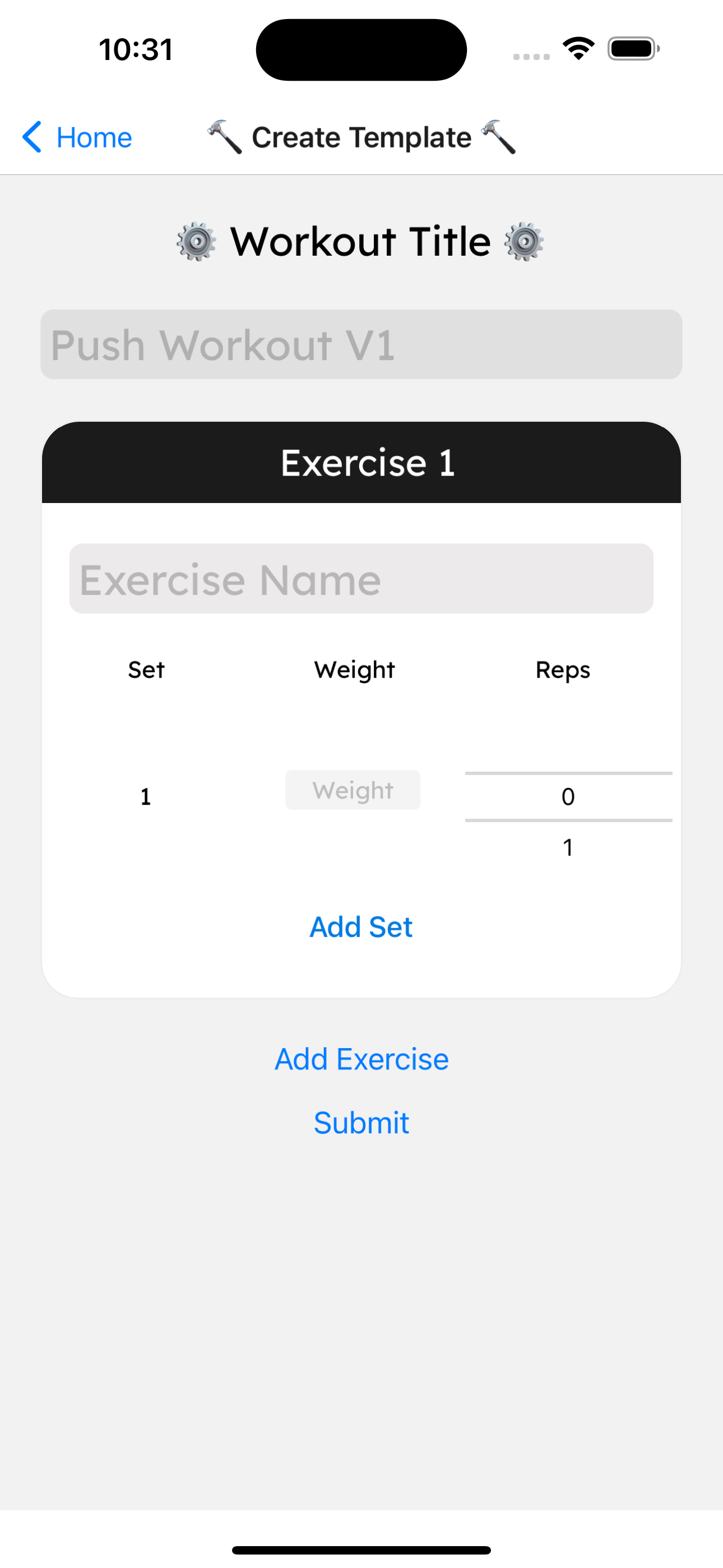 GitHub - Laith-Alayassa/workout-tracker: React Native Workout Tracking app.