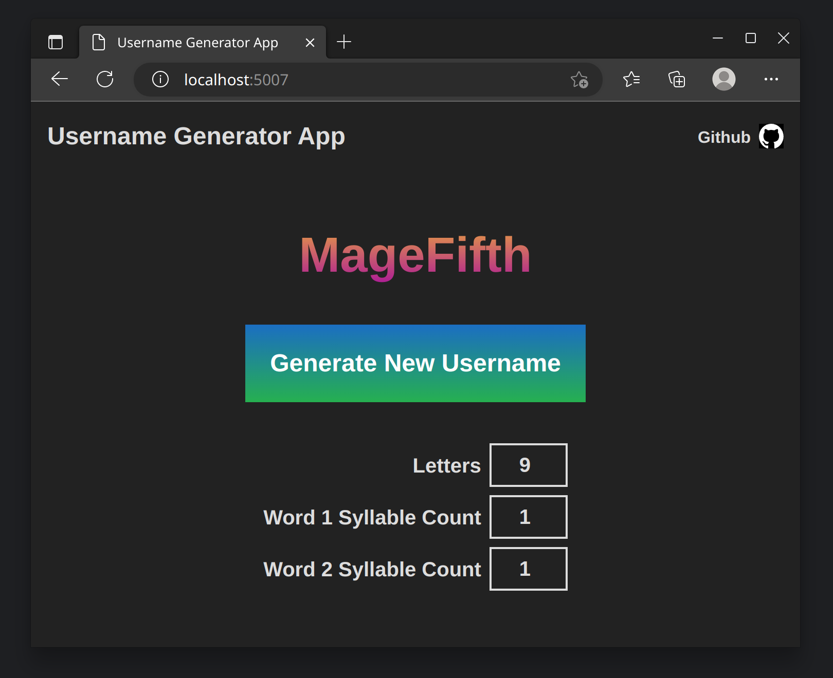 GitHub gridlocdev/UsernameGenerator A set of user interfaces for