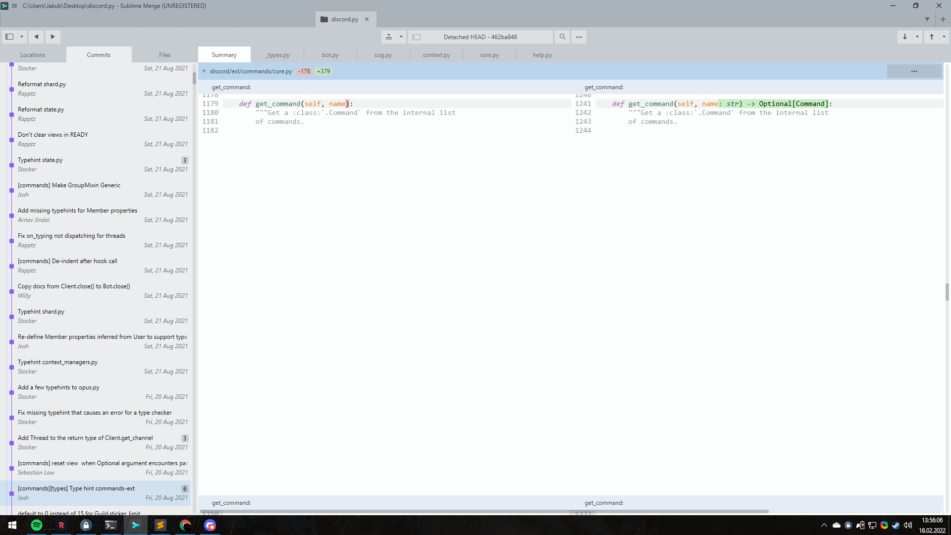 Part of the changes are rendered behind the hunk header/divider · Issue ...