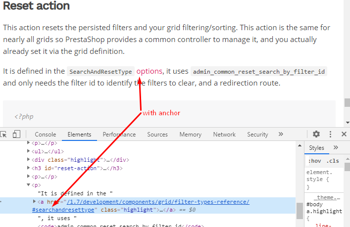 Links generated without anchors. · Issue #692 · PrestaShop/docs · GitHub