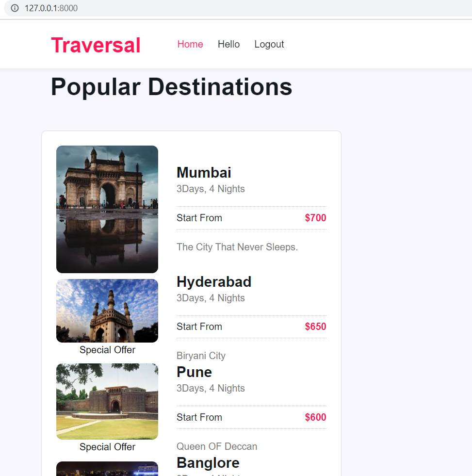 GitHub - 99naiksai/Travel-Website-Using-Django: Created a basic website ...