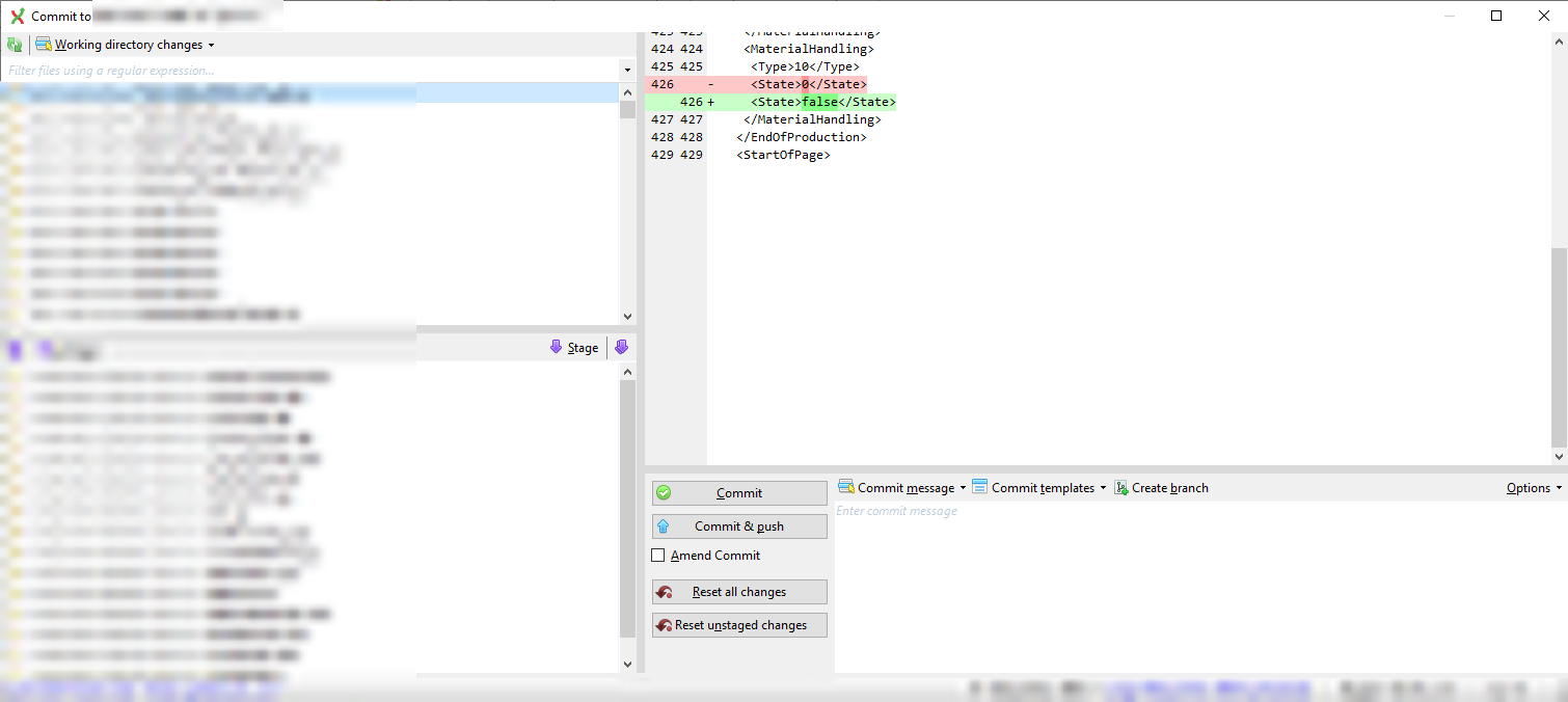Commit: Scrollbar of Diff is to big (to much whitespace below) · Issue ...
