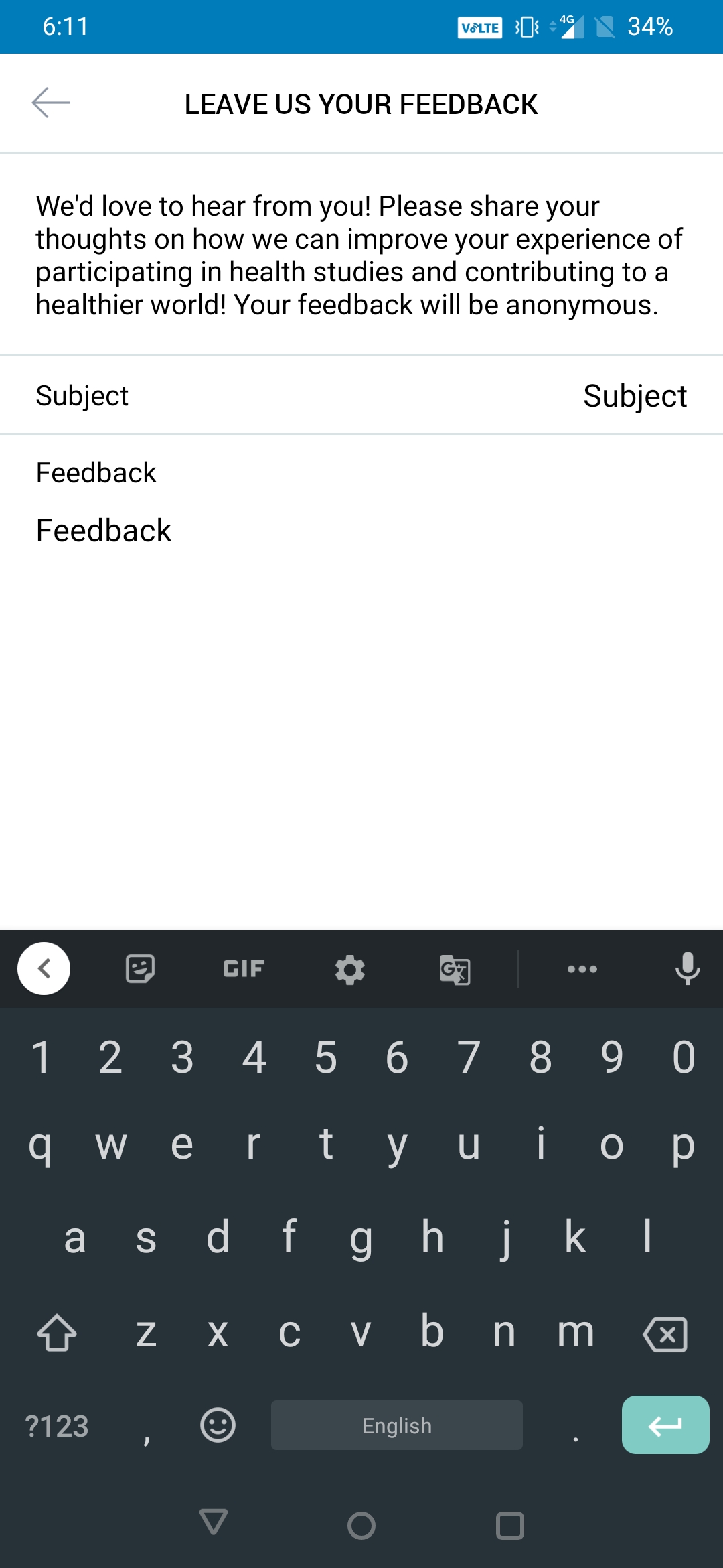 [Android] Keyboard won't dismiss clicking on CTA buttons on below