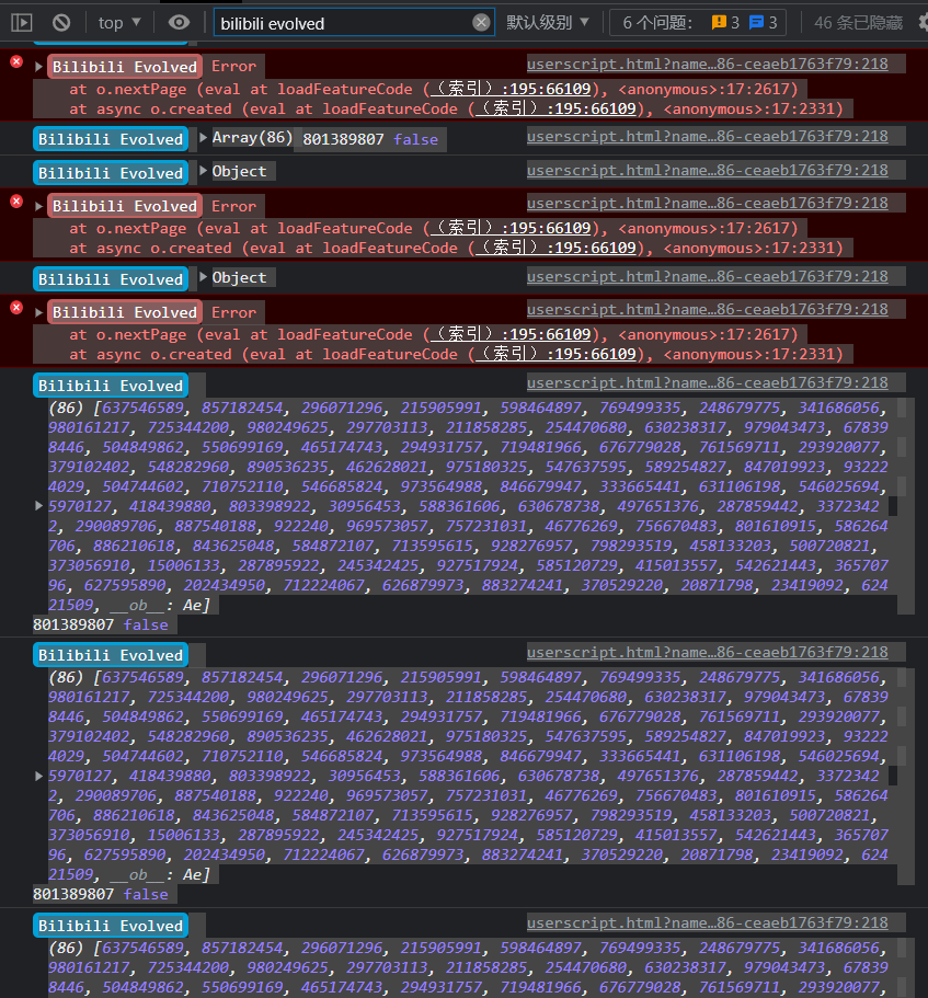 自定义顶栏中动态下视频、番剧、专栏均无法刷新 · Issue #3779 · the1812/Bilibili-Evolved · GitHub