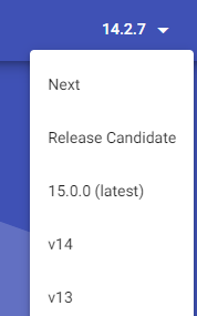 bug(website): Can't change docs version. · Issue #26006 · angular ...