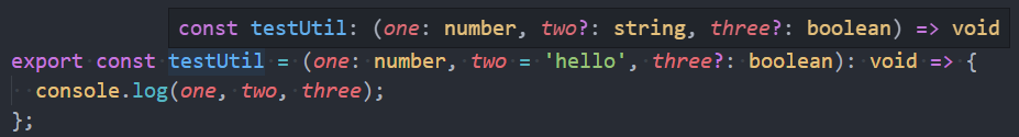 IntelliSense TypeScript show default values of optional arguments ...