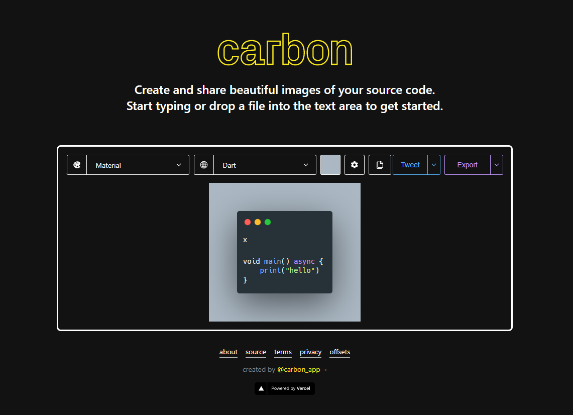[BUG] `x` pre · Issue #1357 · carbon-app/carbon · GitHub