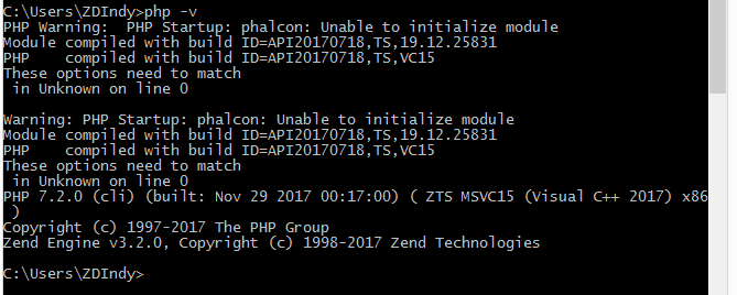 phalcon error