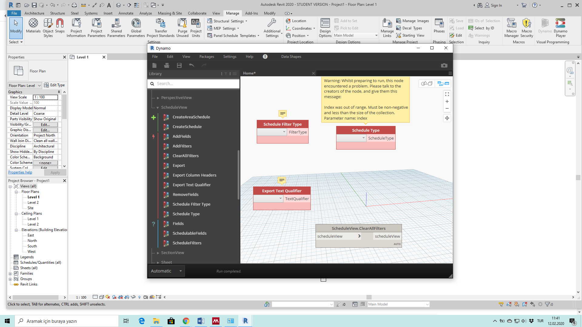 Index was out of range · Issue #2504 · DynamoDS/DynamoRevit · GitHub