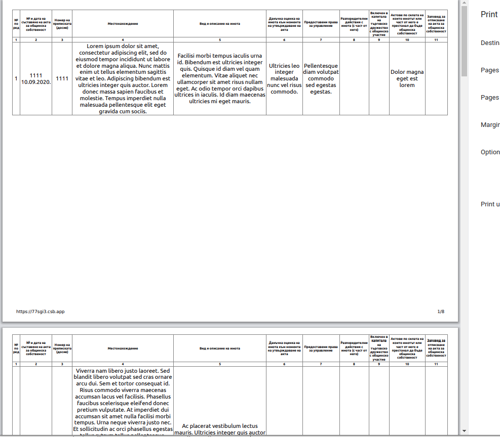 Tables page breaks not as good as browser print · Issue 112 · pagedjs
