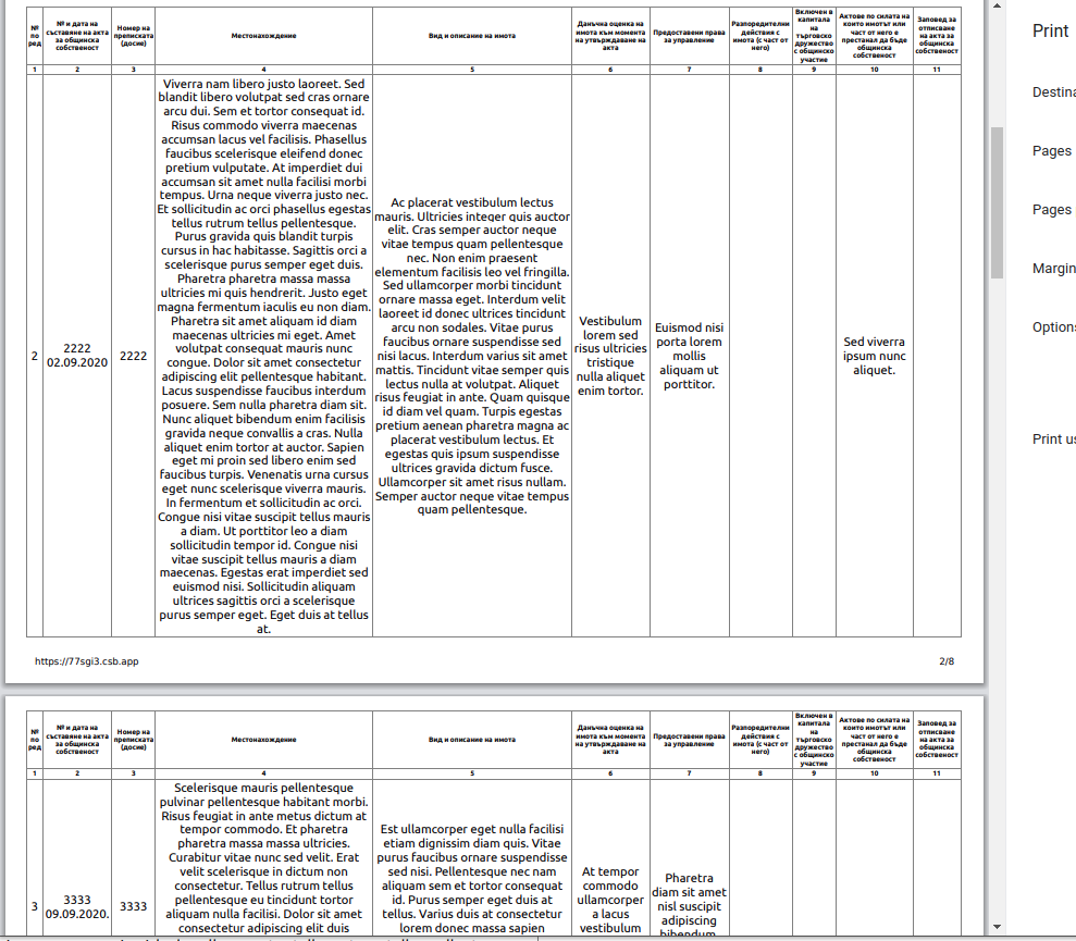Tables page breaks not as good as browser print · Issue 112 · pagedjs