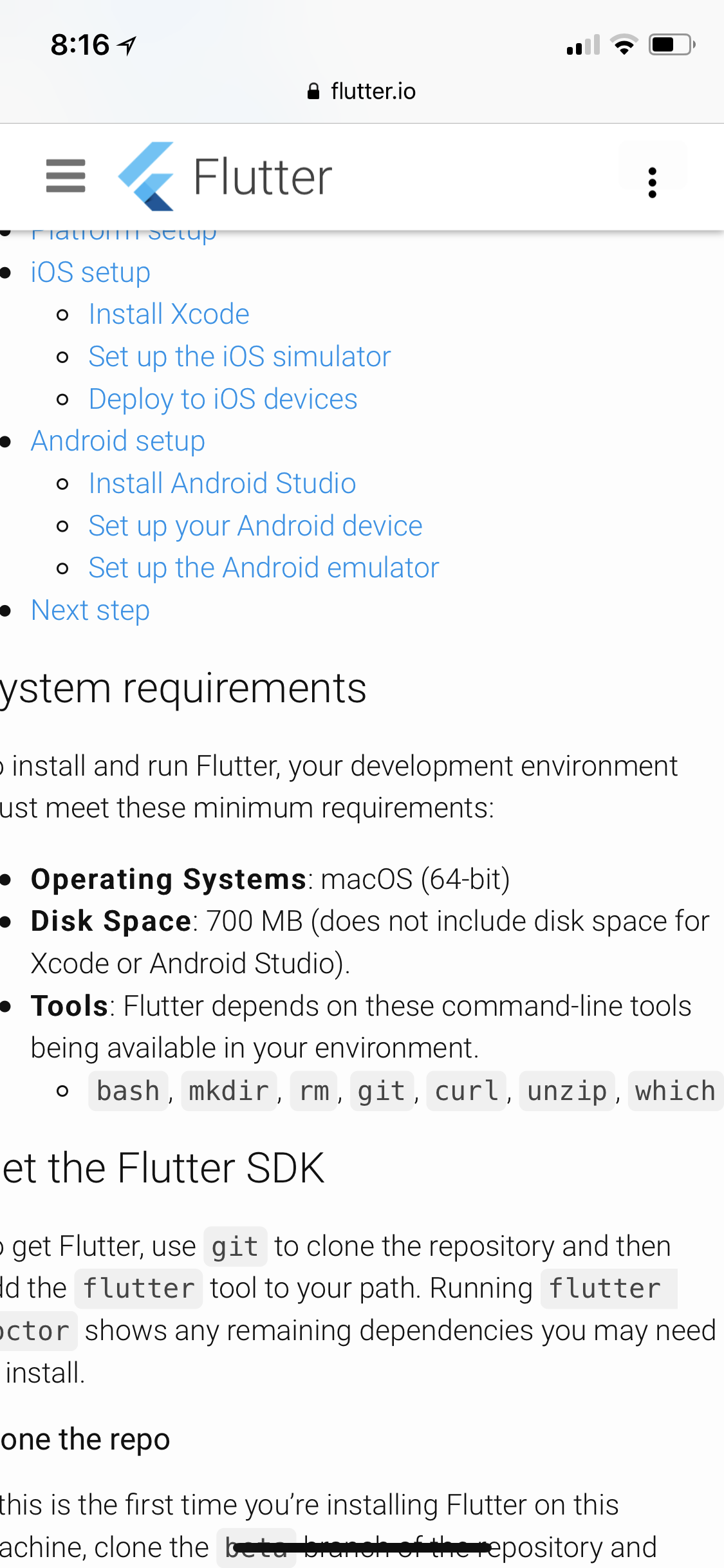 Issue from website page Get Started: Install on macOS · Issue #15275 ...