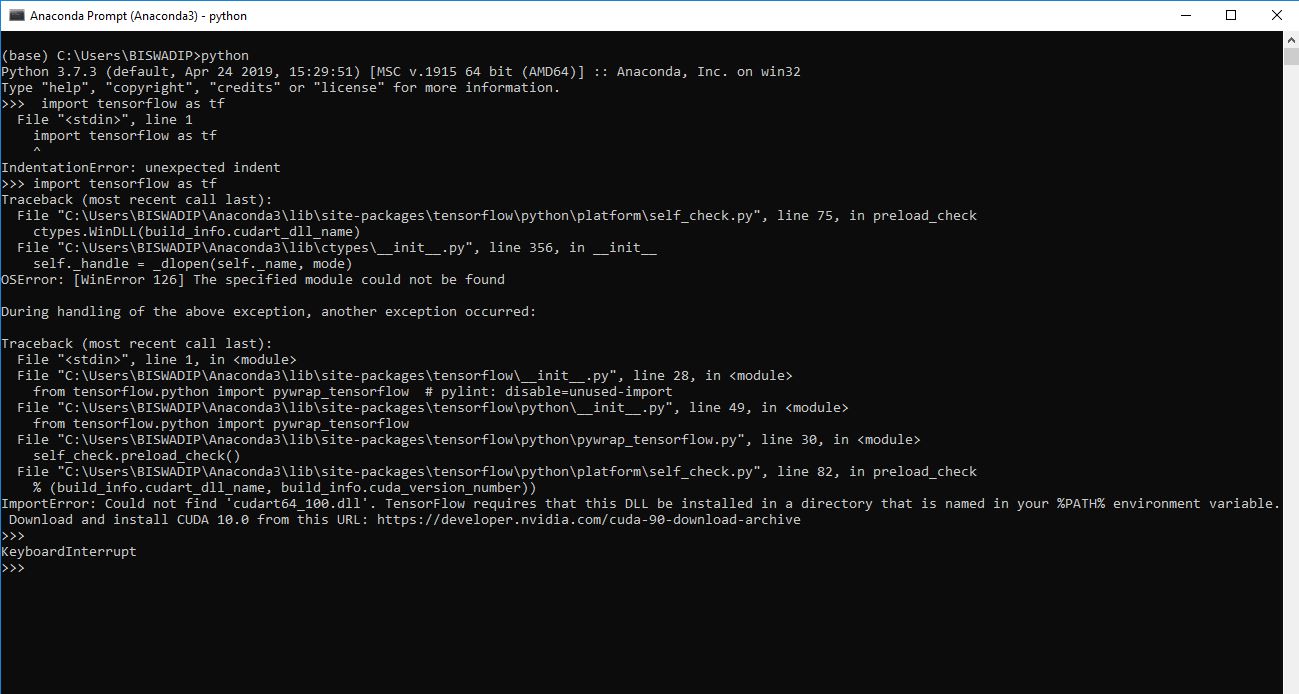 ImportError: Could not find 'cudart64_90.dll'. · Issue #17101 ...
