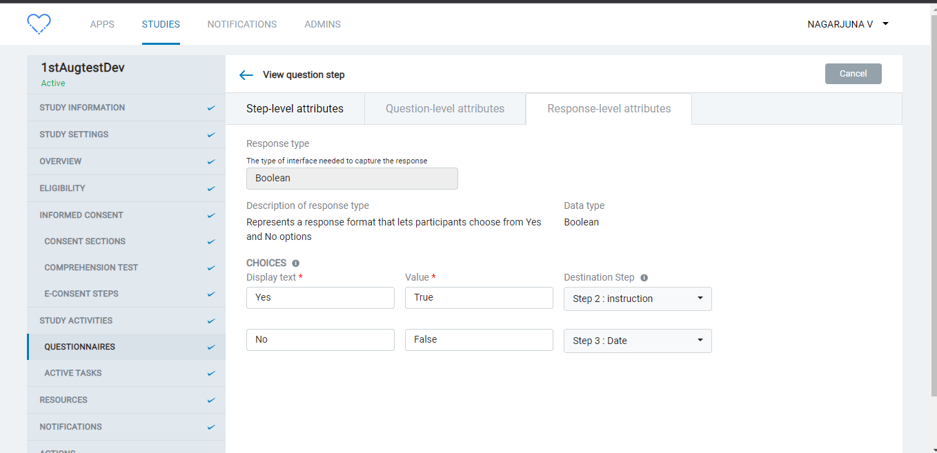 [Android][Branching] User will able to submit the responce for the ...