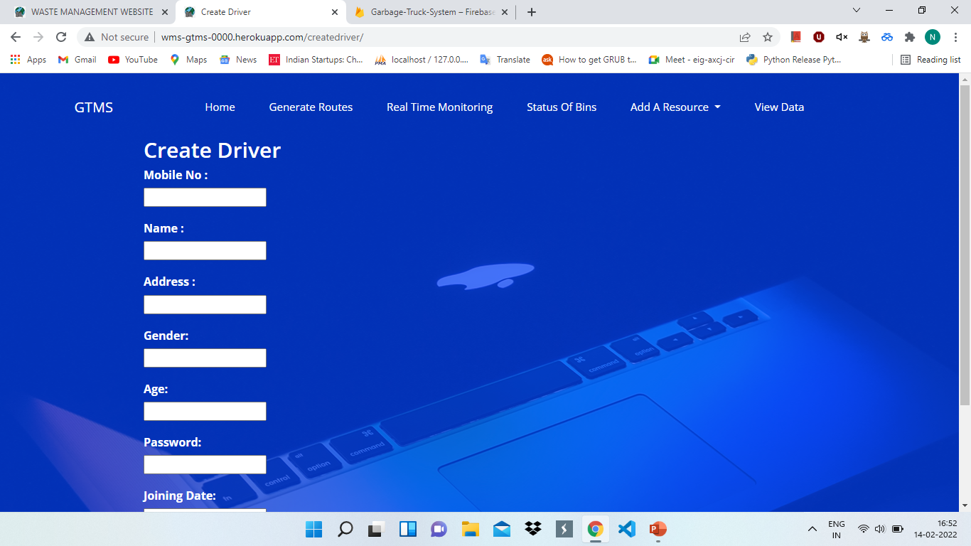 GitHub - naitikjain19/Waste-Management-System: Waste Management System