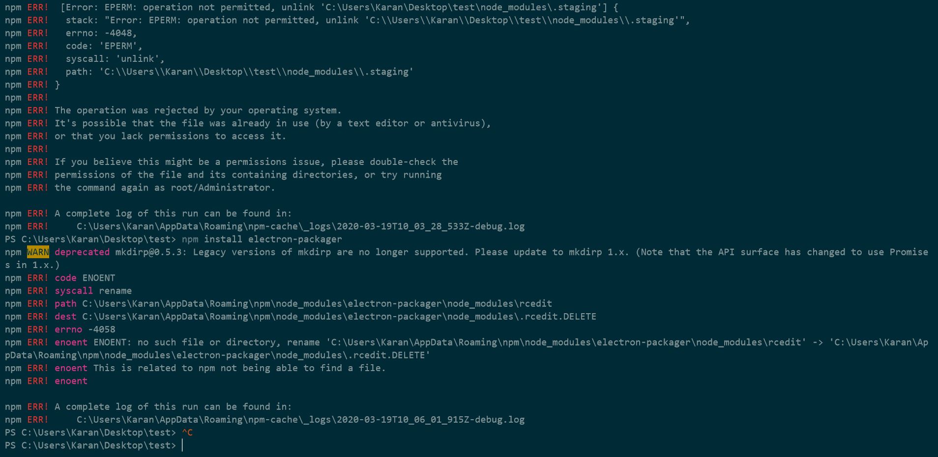 Error with electron-packager · Issue #4799 · electron-userland/electron ...