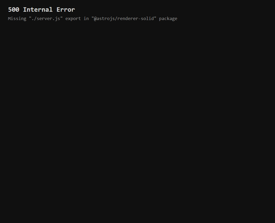 🐛 BUG: Can't use Solid & Svelte Components in astro 0.21 · Issue #1552 ...