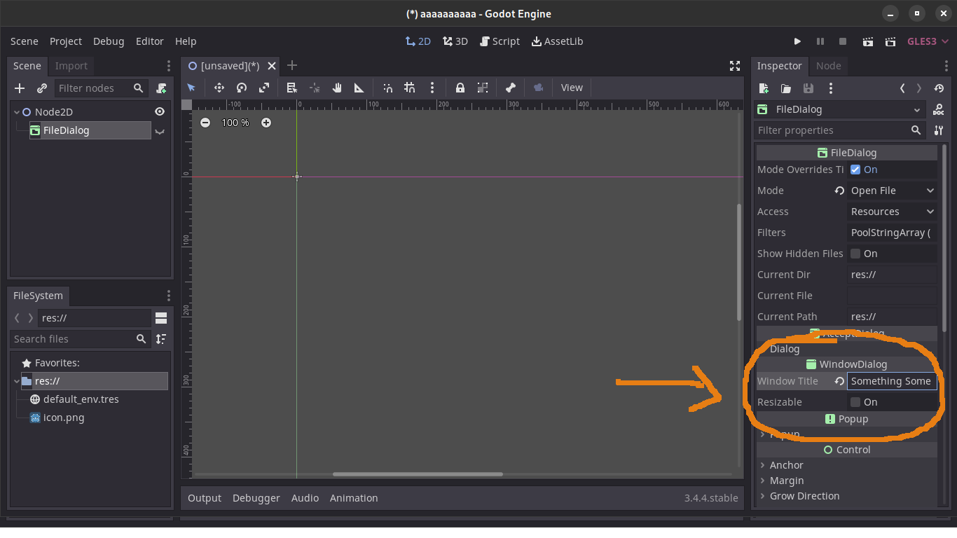 FileDialog in "Open File" mode won't update the title window · Issue ...