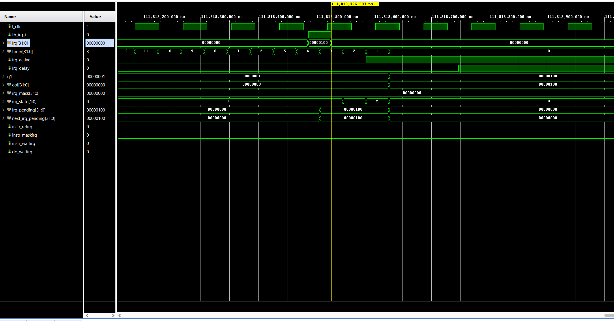 Sporadically missing IRQs which last only one clock cycle (e.g. timer