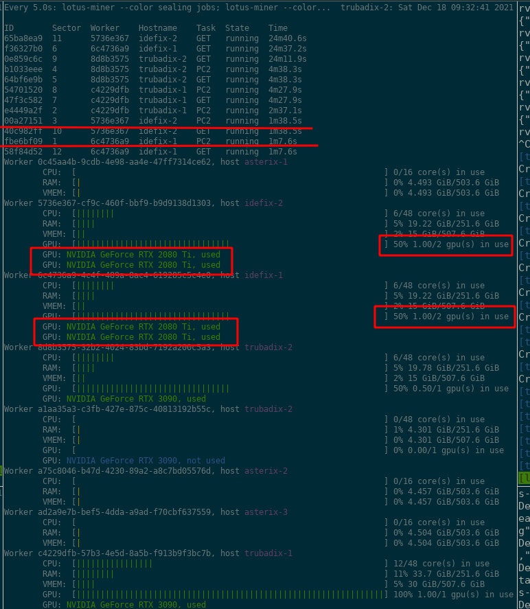 Single Worker, dual gpu - display error · Issue #7820 · filecoin ...