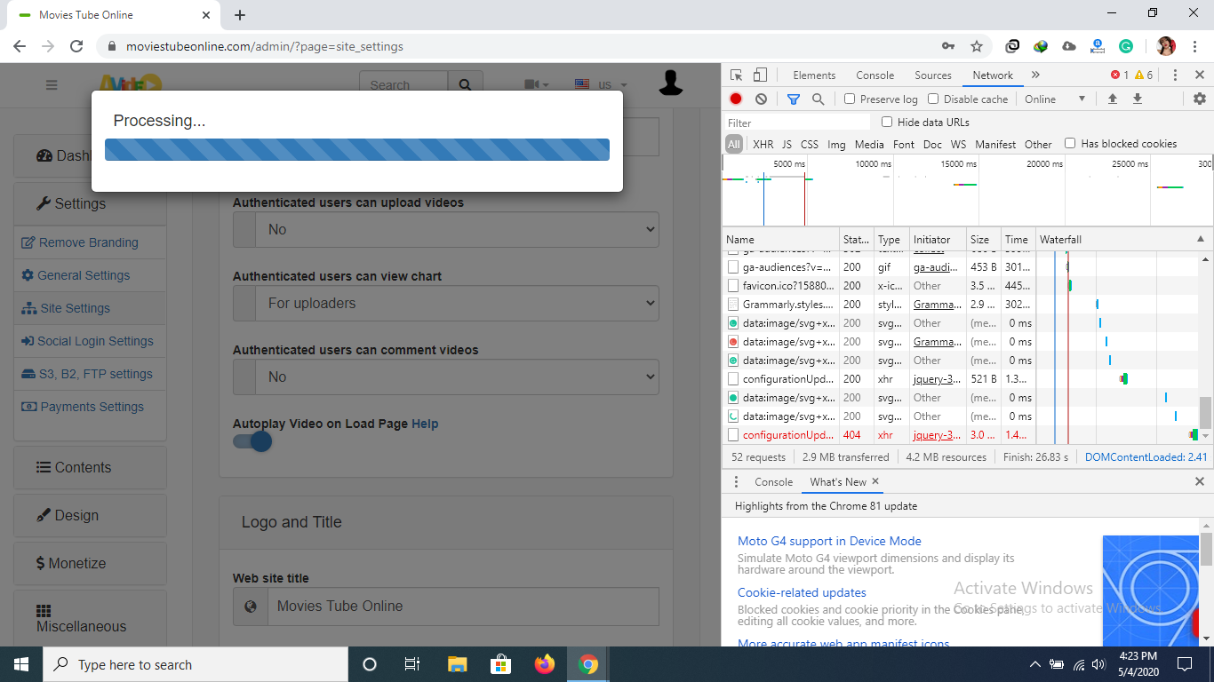 Unable to Save Changes in Admin Panel · Issue #3001 · WWBN/AVideo · GitHub