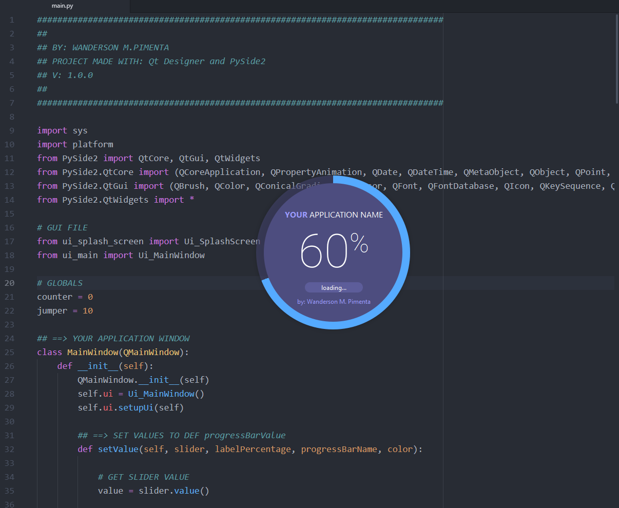 Python Pyside2 Circular Progressbar Modern Gui Open Source Agenda 4004