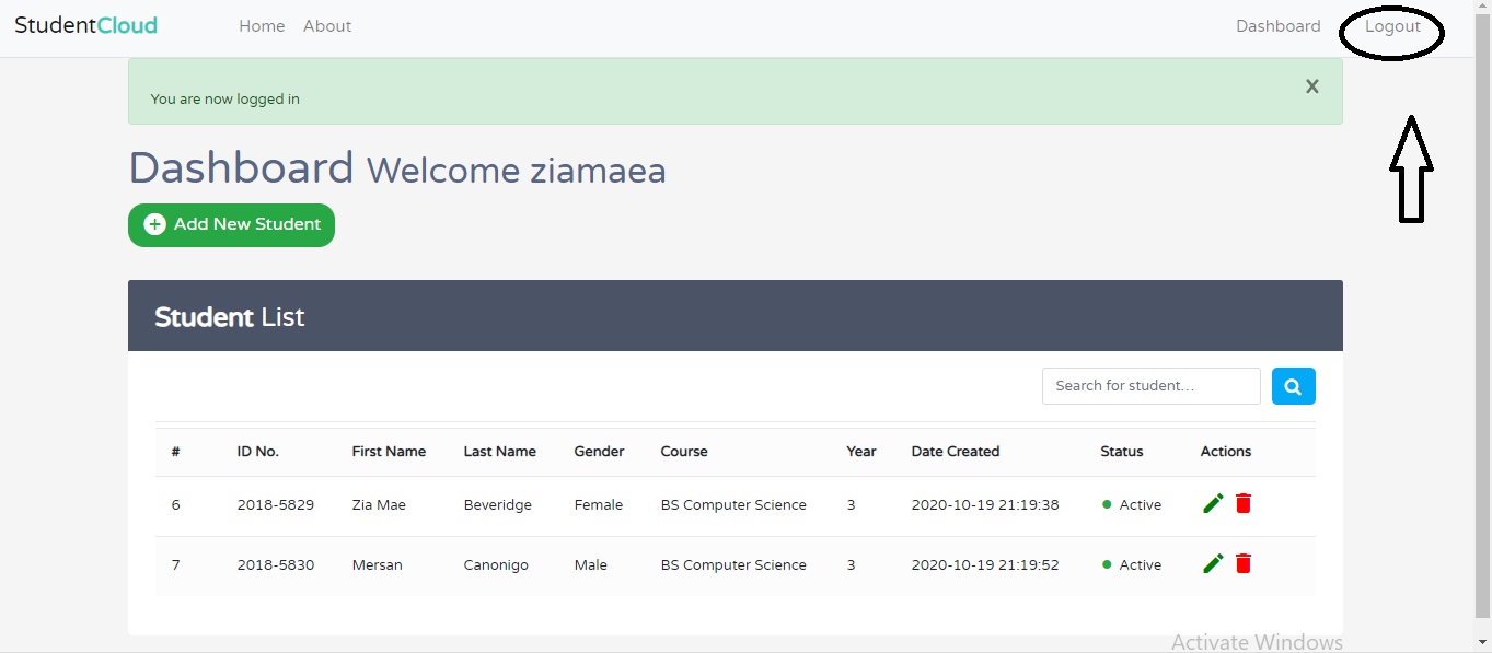 GitHub - ziamae17/Student-Database-Management-Web-Application: A simple ...
