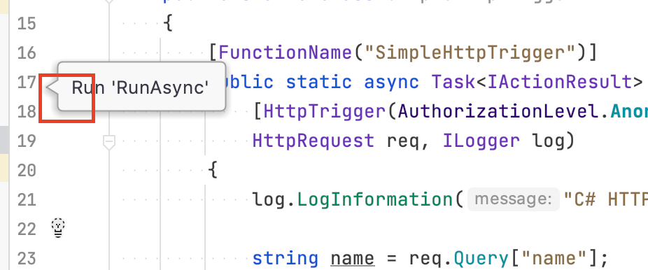 Missing gutter mark icons for function apps in Rider EAP4 build · Issue ...