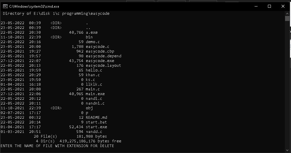 GitHub - shan3274/Easy-Code: Easy code is C based console application