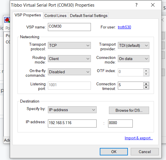 TCP Port for Using Tibbo as virtual serial port over wifi · Issue 1126 · bdring/Grbl_Esp32 · GitHub