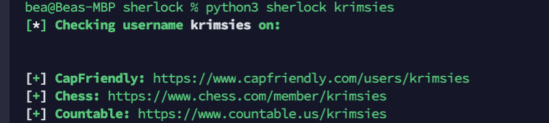 [ISSUE] Sherlock stops after Countable search · Issue #1305 · sherlock ...