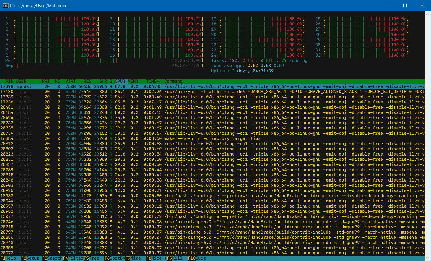 x264/x265 thread starvation on high core count CPUs (NUMA). · Issue