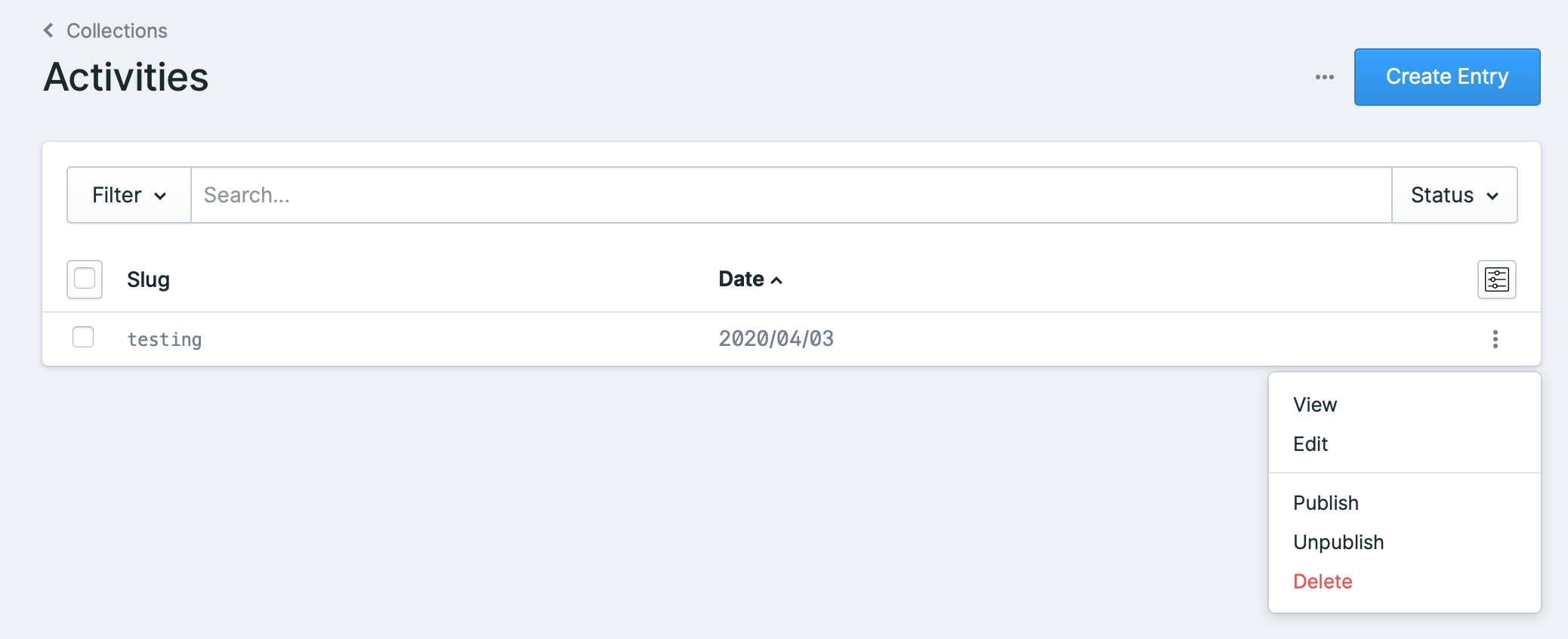 UI Minor Don't show both Publish & Unpublish · Issue 1614