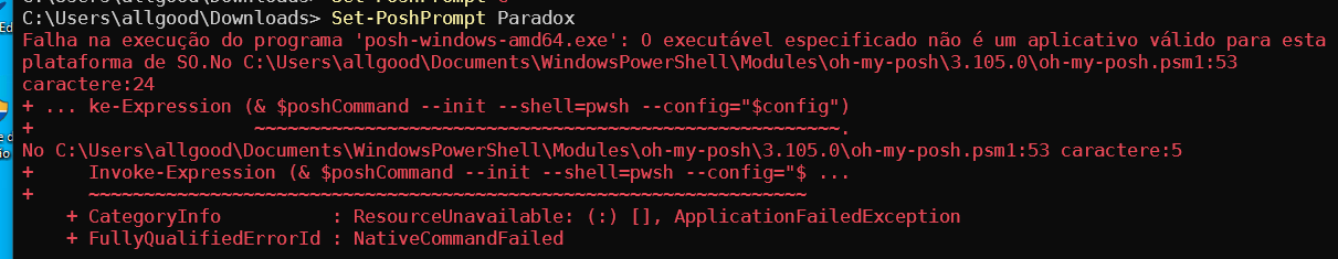 Instalation on windows 32 bit · Issue #479 · JanDeDobbeleer/oh-my-posh ...