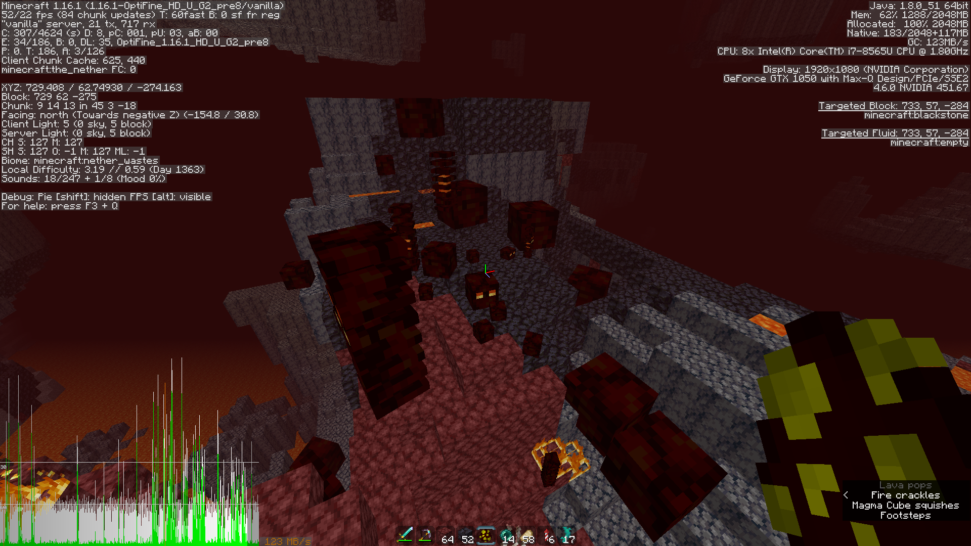 [1.16/1.16.1] OptiFine-Specific Magma Cube/Treasure Bastion Lag Spikes ...