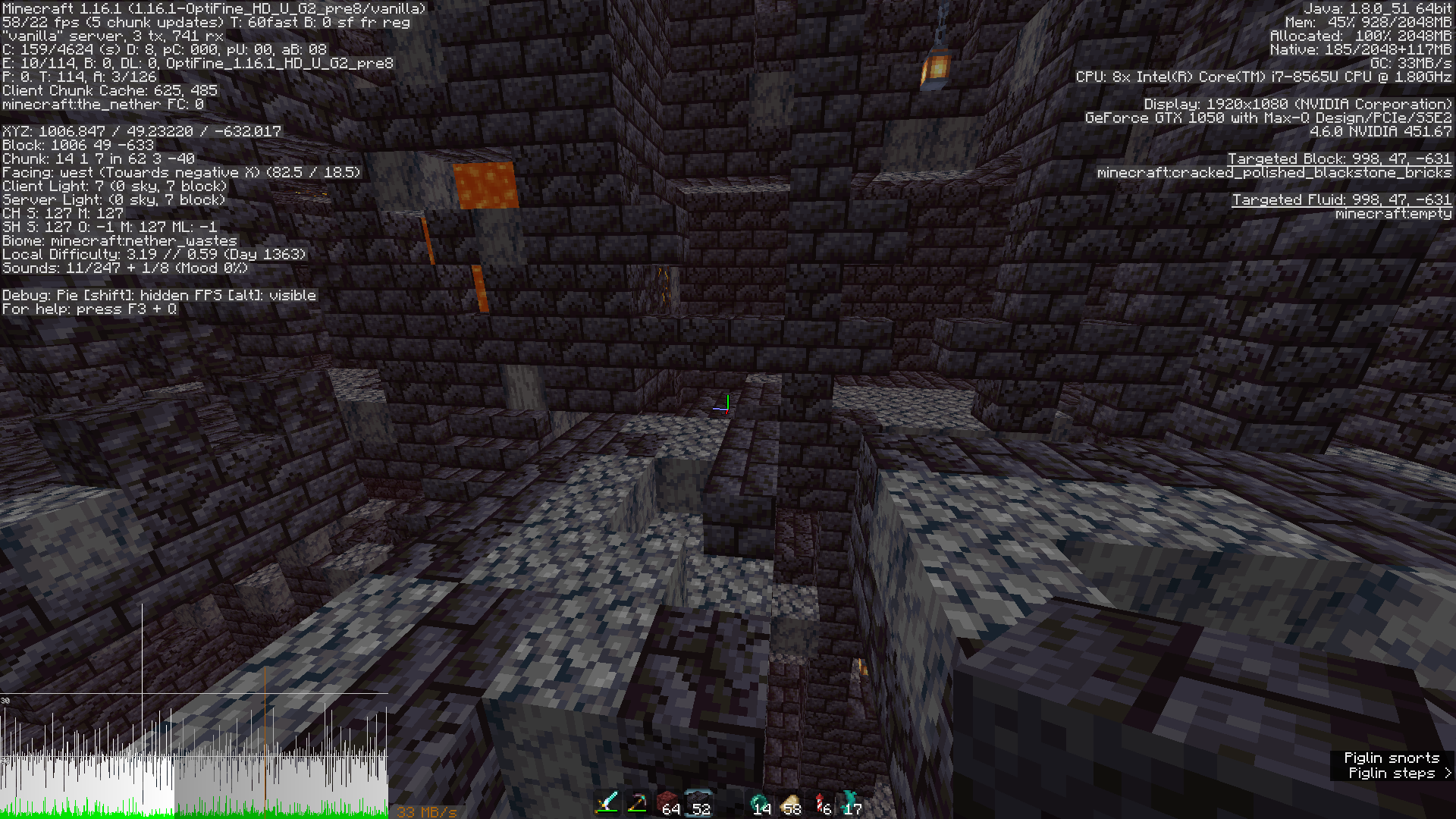 [1.16/1.16.1] OptiFine-Specific Magma Cube/Treasure Bastion Lag Spikes ...