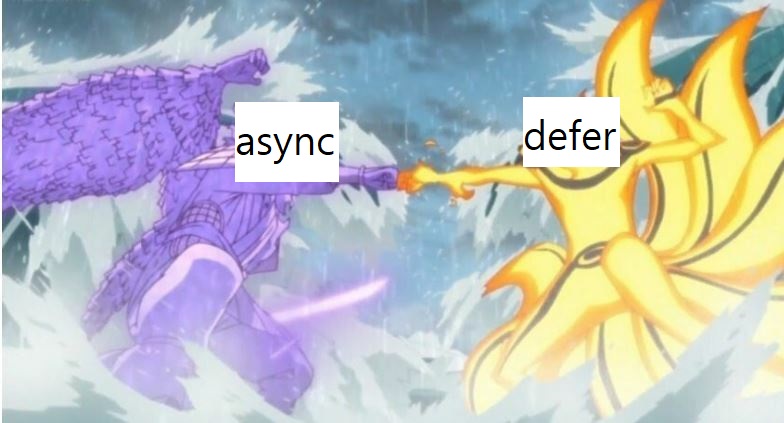 가슴이 웅장해진다(deferVSasync)