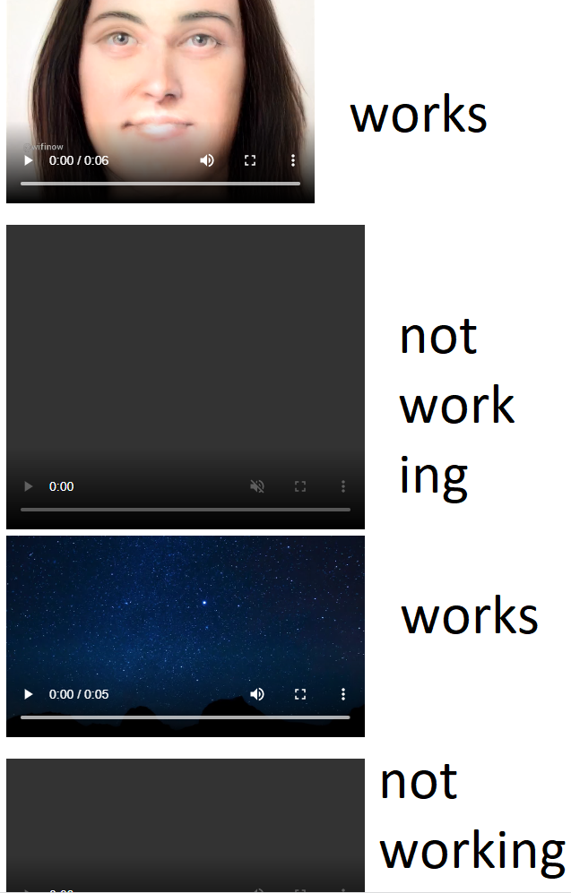 MP4 video won't play when not local or embedded · Issue #6247 ...