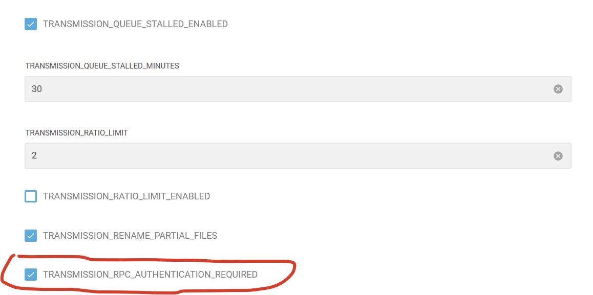 Transmission failed to deploy, "Startup probe failed 401", after