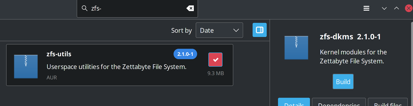 [SB2] [Arch] [5.14.8] Fail to install zfs-surface on kernel · Issue ...