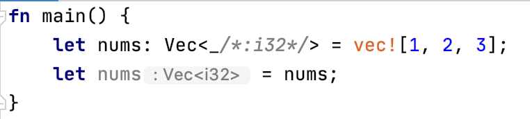 Rust Hint Type hints for type placeholders · Issue #5126 · intellij-rust/intellij ...