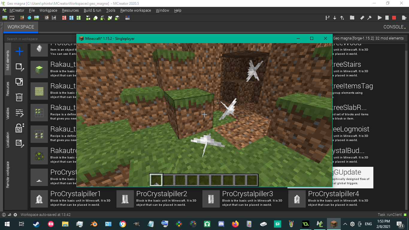 The cross model are off places · Issue #886 · MCreator/MCreator · GitHub