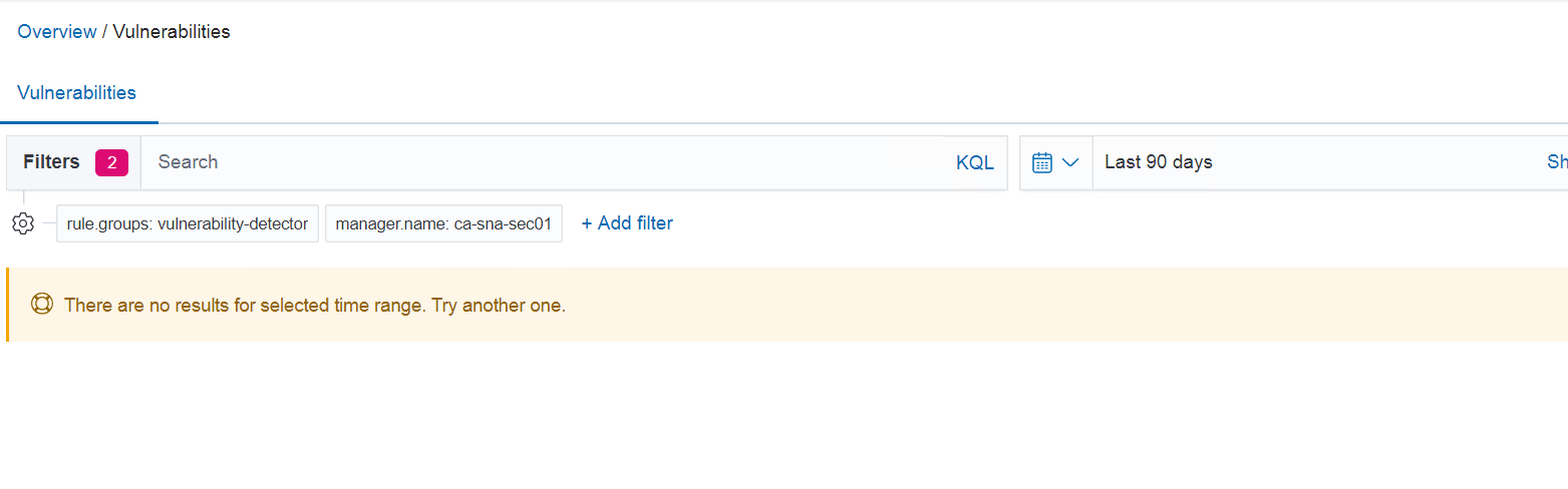 issue with the vulnerability detector module within the wazuh app in ...