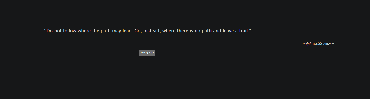 GitHub - pradipbedre/Quote-Generator: A random quote generator using ...