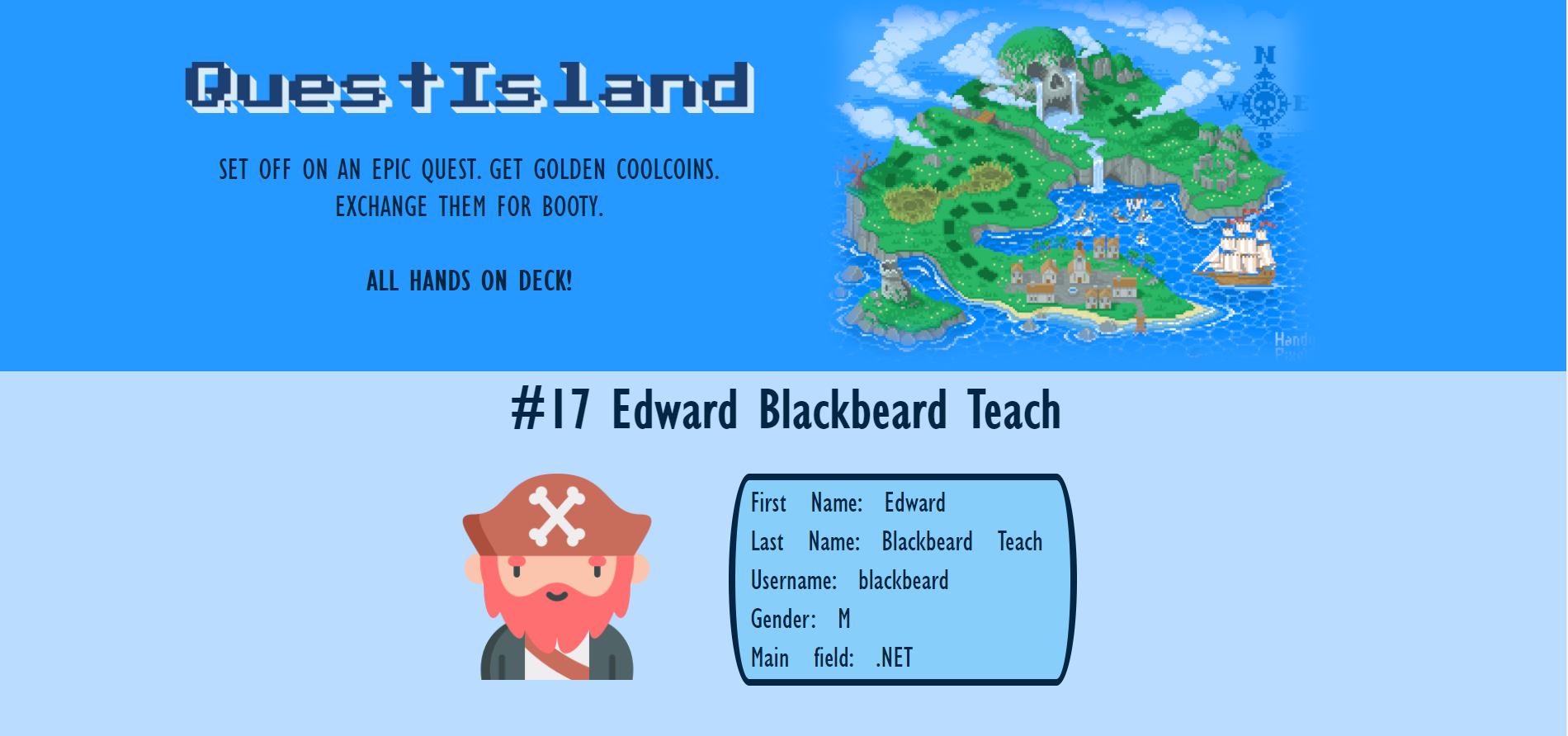 GitHub - kettu0/QuestIsland: First web project for coding school ...