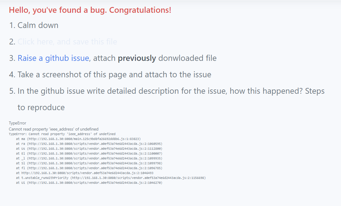 Got error: Cannot read property 'ieee_address' of undefined · Issue ...