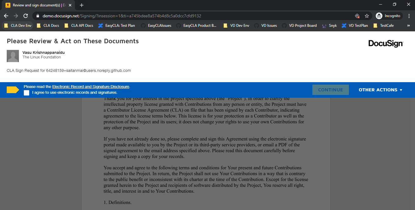 Docusign - Sometimes docusign template takes time to load and sometimes ...